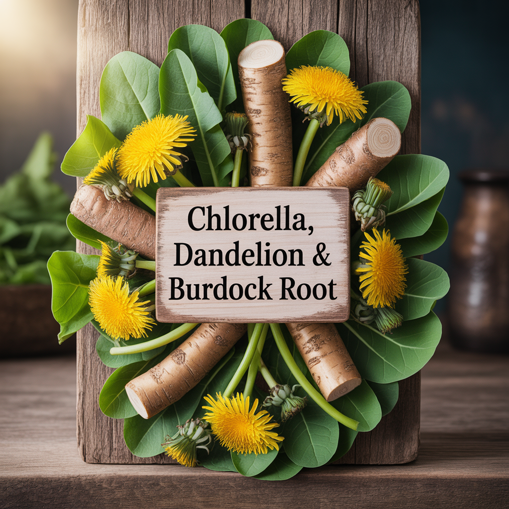 CHLORELLA, DANDELION & BURDOCK ROOT