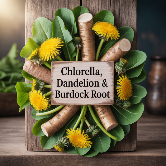 CHLORELLA, DANDELION & BURDOCK ROOT